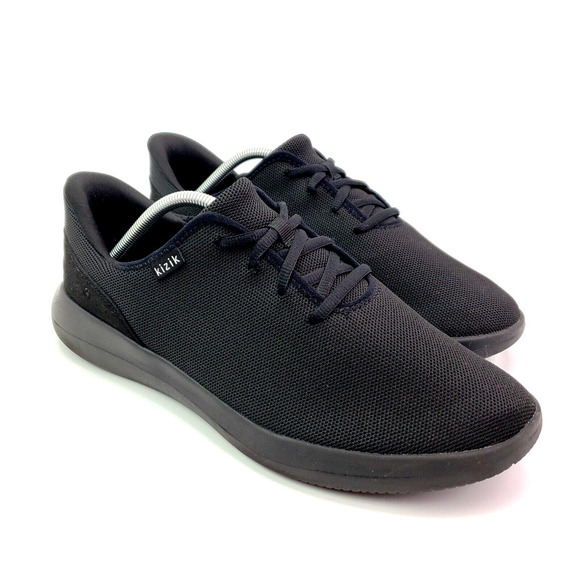 Kizik Madrid Mens Size 12 W Wide Black Eco-Knit Comfort Hands Free Sneaker Shoes